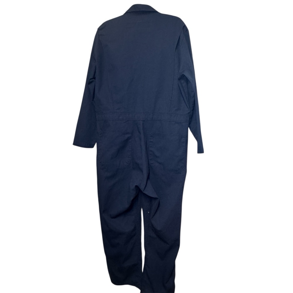 Red Kap Men's Navy Blue Twill Coveralls Speed Suit Size 44R Regular - Picture 2 of 13